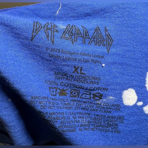 Def Leppard High ‘N’ Dry Tie-Dye Graphic Tee - XL (New Without Tags) - Picture 4 of 4